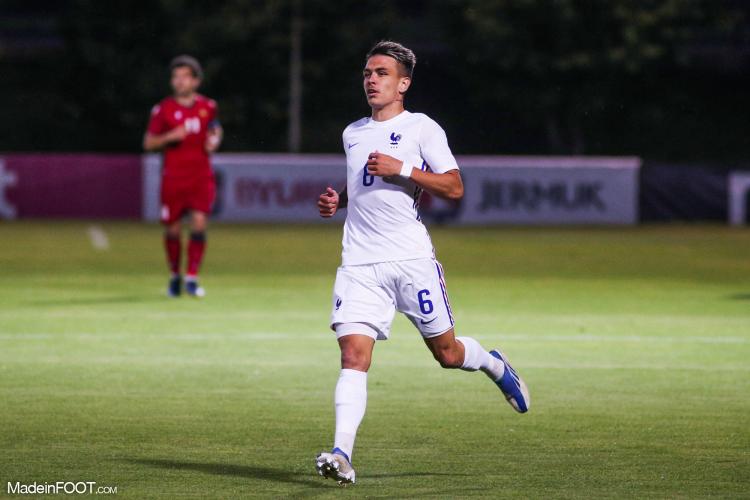 Equipe de France Espoirs - Malo Gusto buteur lors de la victoire des Bleuets