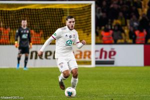 Rayan Cherki, l'attaquant de l'Olympique Lyonnais.