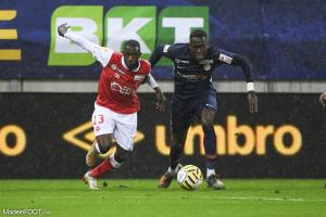 Hassane Kamara, le défenseur latéral gauche du Stade de Reims.