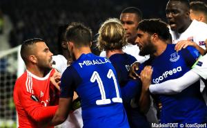 Plusieurs échauffourées avaient eu lieu à l'aller entre joueurs d'Everton et de Lyon.