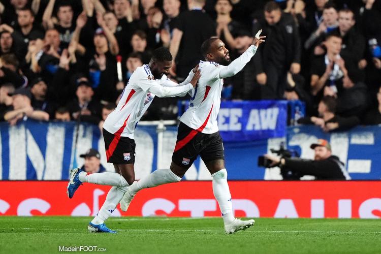 OL - Alexandre Lacazette soulagé après son premier but en Ligue 1