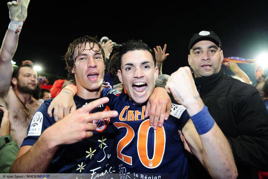 Benjamin Stambouli et Rémy Cabella, lors du titre de Champion de France en 2012