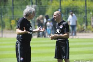 Antonio Pintus (à droite) ici en discussions avec Joël Bats.