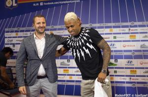 Florian Maurice et Mariano Diaz, lors de la présentation de ce dernier à la presse cet été.