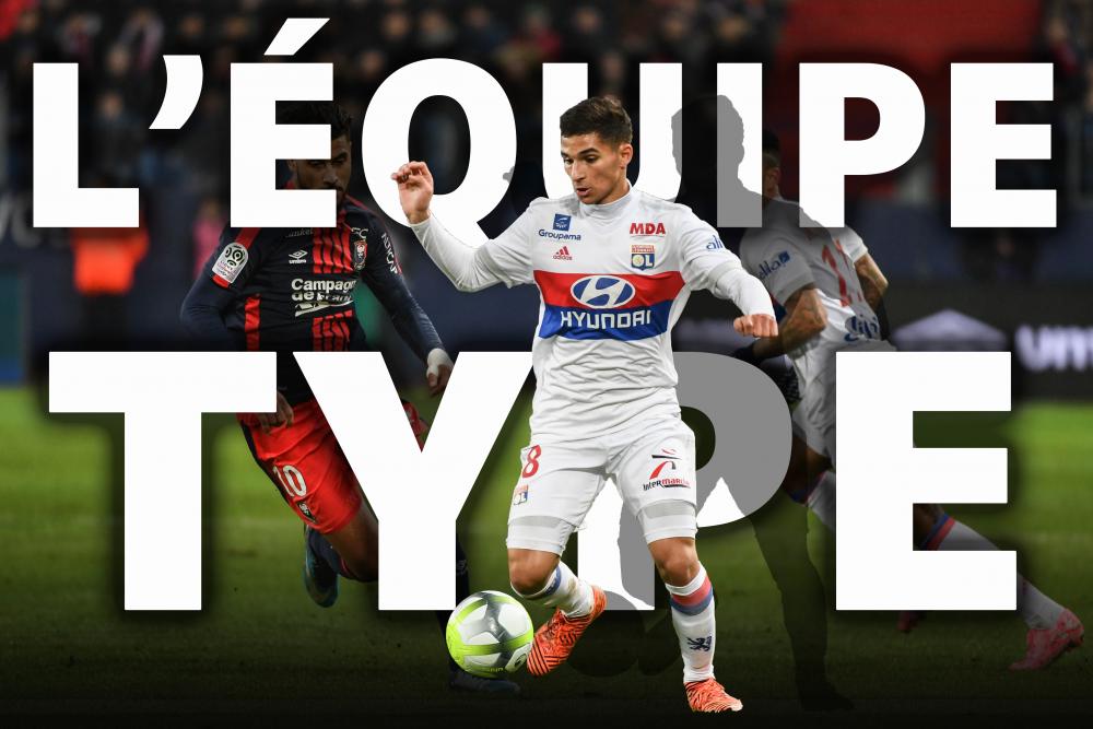 L'équipe-type de la 16e journée de Ligue 1.