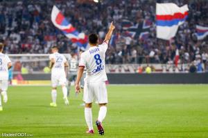 Houssem Aouar, le milieu de terrain de l'OL.