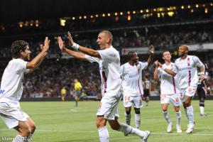Karim Benzema, ici sous les couleurs de l'Olympique Lyonnais.