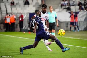 Maxwel Cornet, le défenseur latéral gauche et ailier polyvalent de l'Olympique Lyonnais.