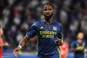 Moussa Dembélé, l'attaquant de l'Olympique Lyonnais.