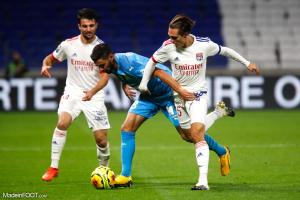 Maxence Caqueret, le milieu de terrain de l'Olympique Lyonnais.