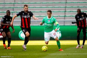 Romain Hamouma, l'attaquant de l'AS Saint-Etienne.