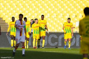 Les joueurs nantais célébrant un but