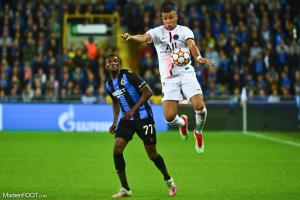 Kylian Mbappé est sorti sur blessure contre le Club Bruges